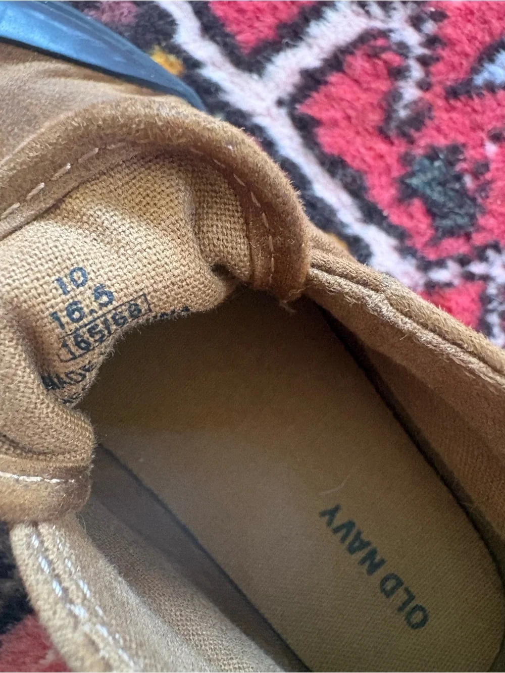 Old Navy Kids Brown Suede Chukka Boots with Black Soles